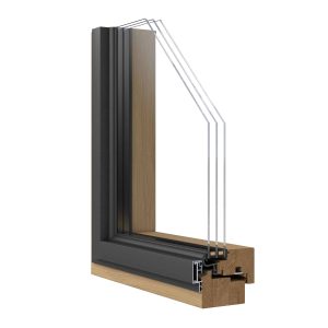 TIMM WA 90 I PD, Holz-Alufenster, Fenster, Holz-Alu, Isolierglasfenster, Bautiefe: 90mm